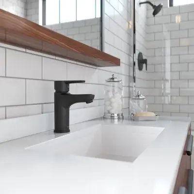 Pfister -  Matte Black Single Control Bathroom Faucet- LG142060B - additional view