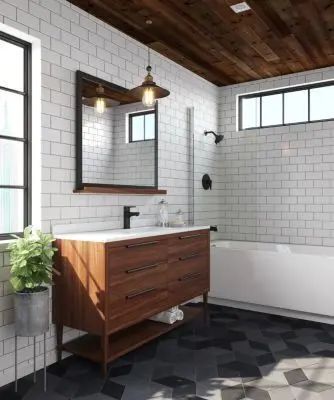 Pfister -  Matte Black Single Control Bathroom Faucet- LG142060B - additional view