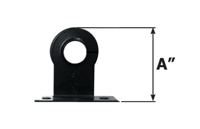 Black Epoxy Coated Pipe Stay - Standard (CP)