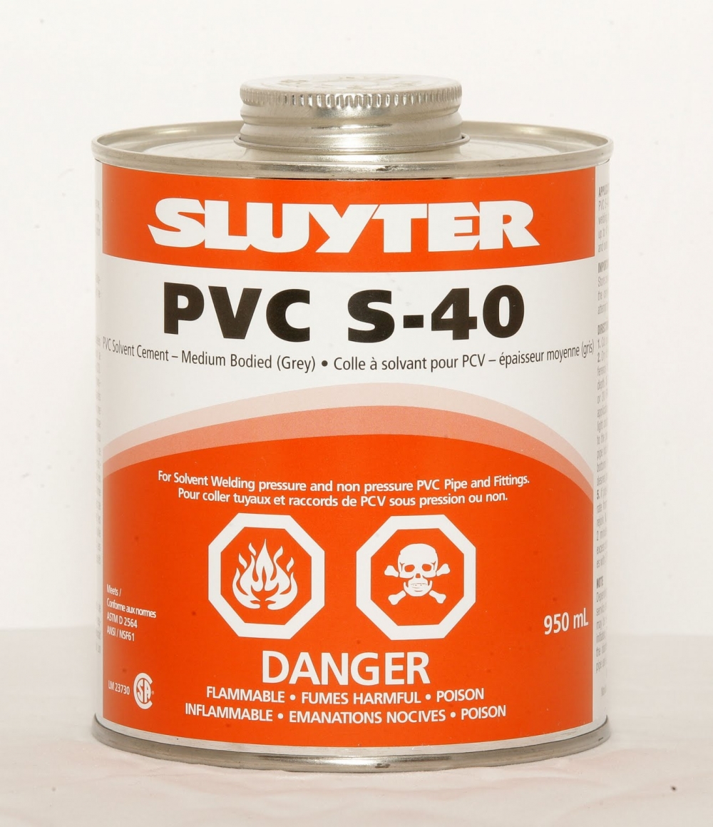 SLUYTER-PVC S-40 SOLVENT CEMENT 950 ML-Grey-10645