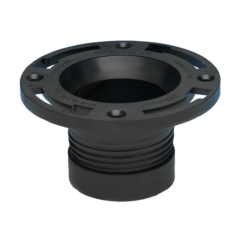 Oatey-4" ABS Twist-N-Set closet flange-43650