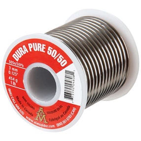 AIM - SOLID WIRE 3MM 454GR - 125INCH 1LB SPOOL - SN50PB50 - 4808
