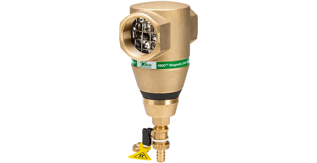 Taco - 3/4" in-line magnetic dirt Separator c/w blow down valve, Bronze Body - 49MD-075T-2