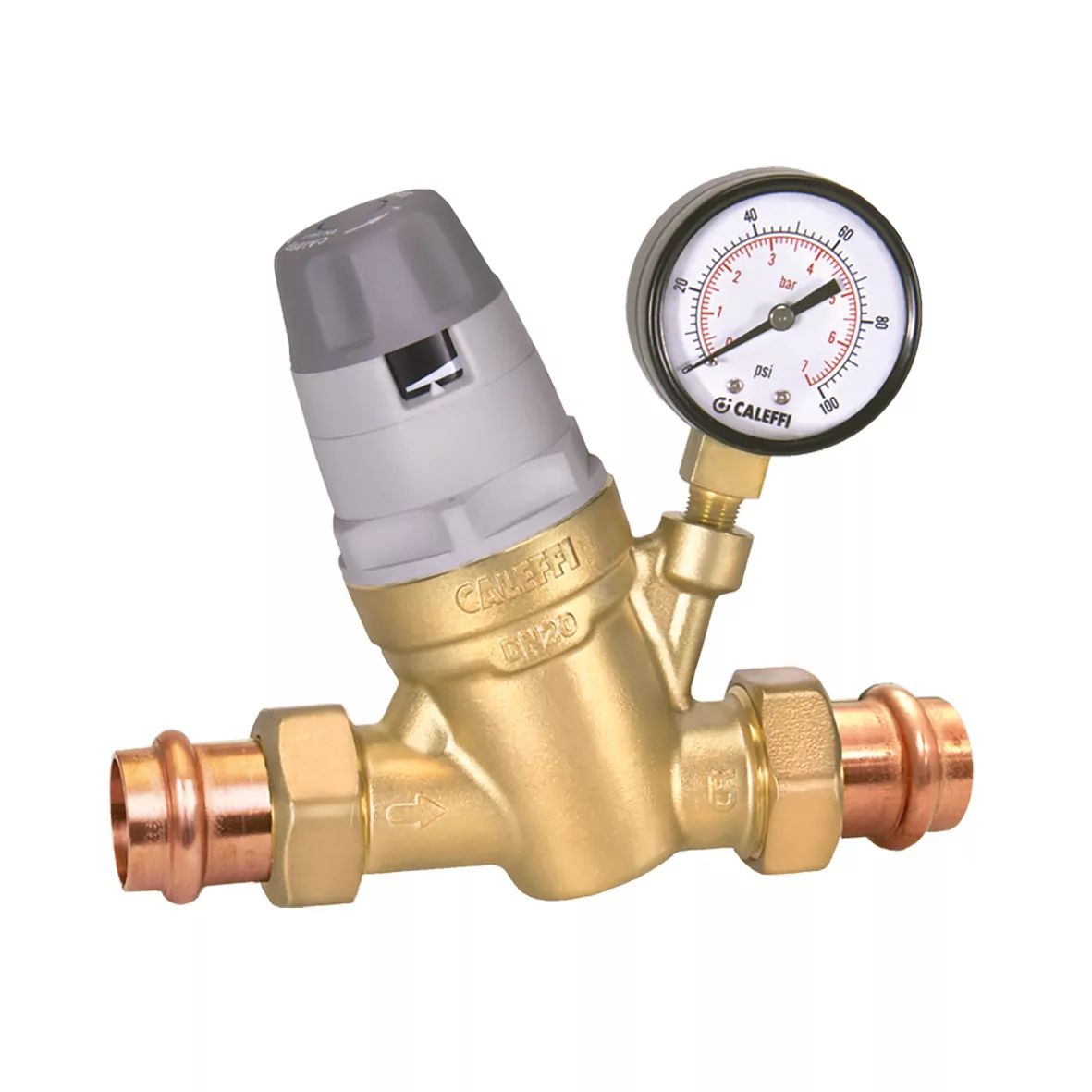 CALEFFI - AutoFill™ 3/4" Union PEX crimp w/ Pressure Gauge - 535057A