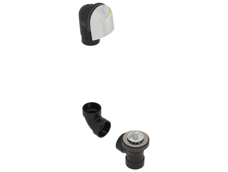 OS&B - ABS DIRECT DRAIN WASTE & OVERFLOW LIFT & TURN KIT - 64DLK-CP