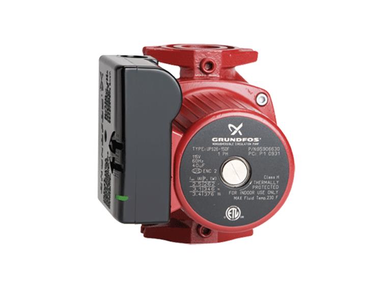 GRUNDFOS - 3 Speed Pumps - CAST IRON UPS 26-150F 115 3-speed, 1/2 HP, flanged housing - 95906630