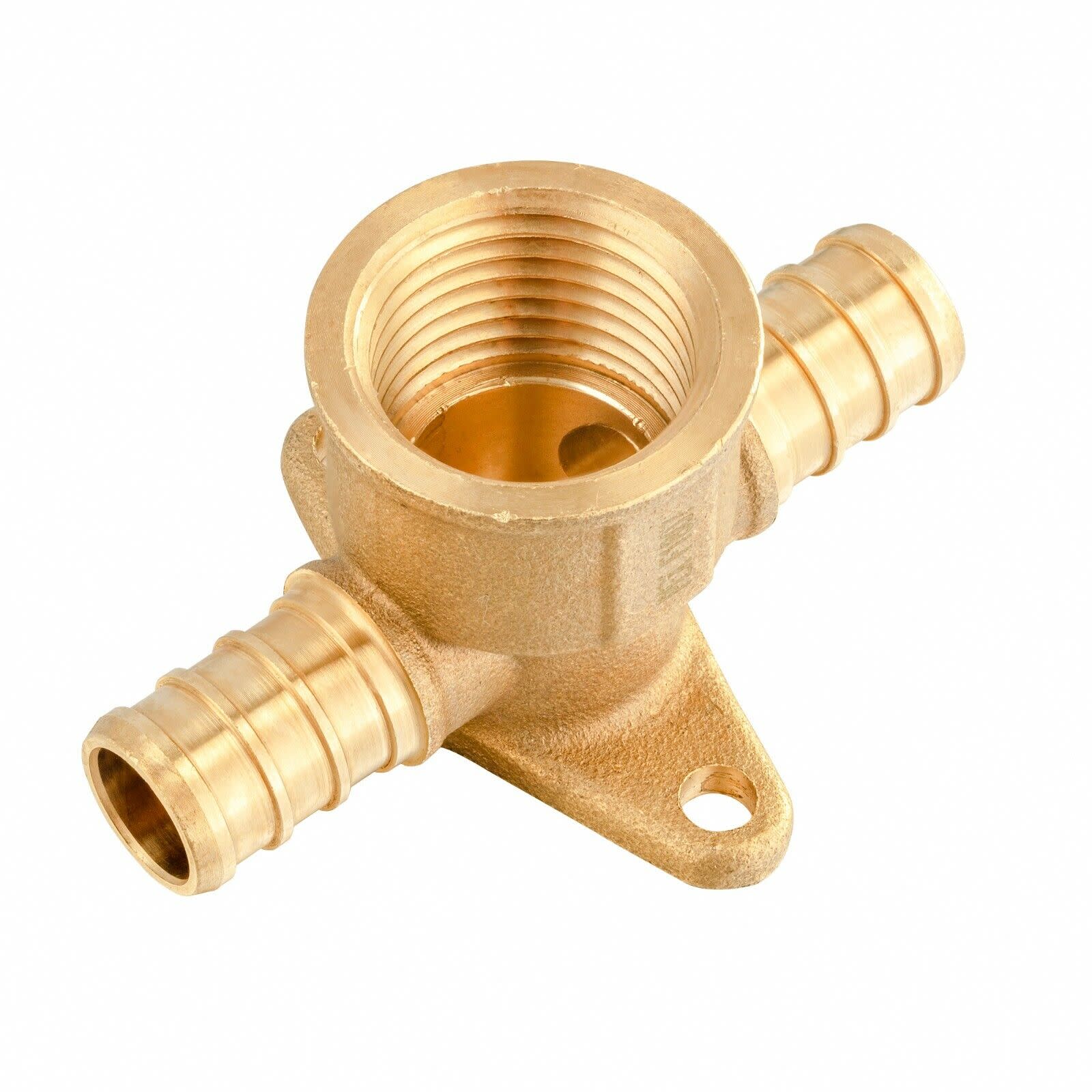 Brass Ear Drop TEE PEX x PEX x FPT