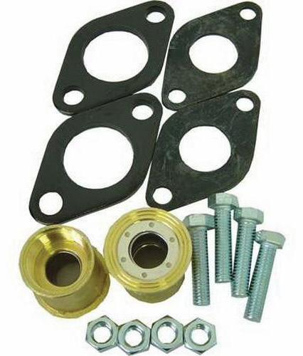 GRUNDFOS - Flange Kit (ALPHA2) (models: UPS15-58FC UPS26-99FC UPS26-150F)  1" bronze flange isolation valve set (threaded) - 519756