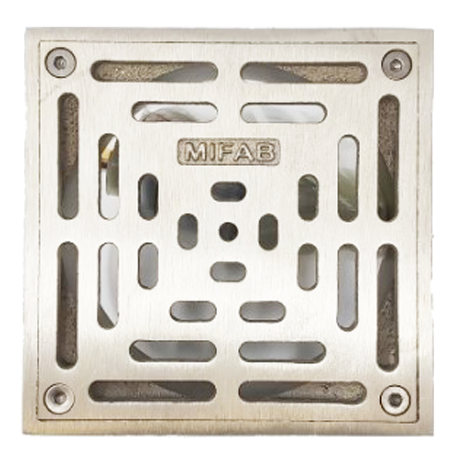 MIFAB - Square Strainer W/ 5 x 5 x 1/4 Nickel Bronze Grate - S5-1